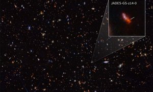 Vesoljski teleskop James Webb posnel najbolj oddaljeno galaksijo
