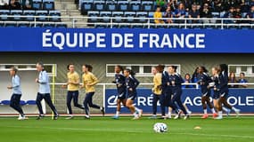 Les joueuses de l'équipe de France féminine à l'entraînement, le 21 octobre 2024.