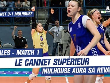 Volley (Ligue AF) : Le Cannet s'impose 3-1 contre Mulhouse en match 1 de la finale