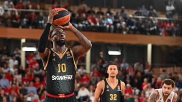 John Brown lors de Monaco-Fenerbahce, le 26 avril 2024