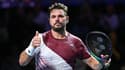 Stanislas Wawrinka pendant l'Open de Moselle en septembre 2022