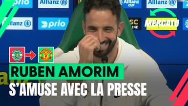 Mercato : Très lié à Manchester United, Ruben Amorim s’amuse avec la presse anglaise en conf’