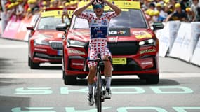 La Belge Justine Ghekiere remporte la 7e étape du Tour de France femmes 2024.