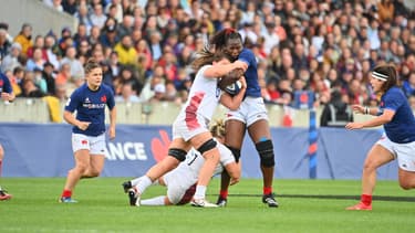 Madoussou Fall lors du match du Tournoi des VI Nations France-Angleterre, 27 avril 2024