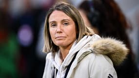 Sonia Bompastor avec l'OL le 27 mars 2024