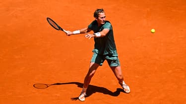 Sebastian Korda au Masters 1000 de Madrid, le 29 avril 2024