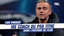 Premier trophée de Luis Enrique avec le PSG, 18e coach du club titré