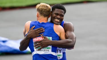 Makenson Gletty et Kevin Mayer aux championnats d'Europe d'athlétisme