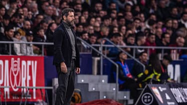 Quique Sánchez Flores lors d'Atlético-Séville (1-0, Coupe du Roi), le 25 janvier 2024