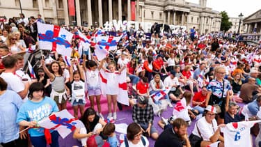 Les célébrations du titre anglais à l'Euro 2022 (01/08/2022)