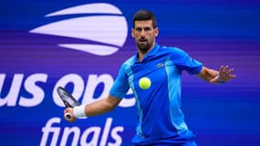 Novak Djokovic, en finale de l'US Open, le 10 septembre 2023, lors de la précédente édition, sera encore le grand favori cette année