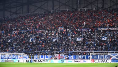 Les supporters marseillais lors du Classique OM-PSG, le 27 octobre 2024.