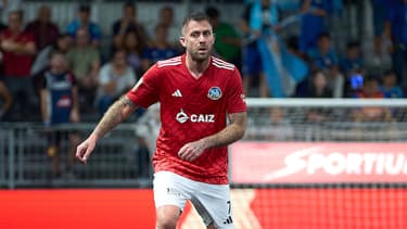 Jérémy Ménez bouche bée lors du dernier match de l'équipe Foot2Rue à la Kings World Cup, le 2 juin 2024