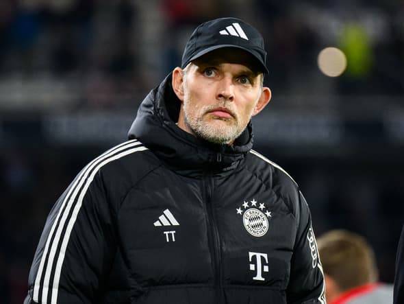 Thomas Tuchel lors du match Fribourg-Bayern (2-2, Bundesliga), le 1er mars 2024