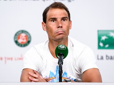 Rafael Nadal en conférence de presse à Roland-Garros, le 27 mai 2024