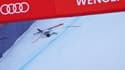 Alexander Kilde chute lors de la descente de Wengen, le 13 janvier 2024.