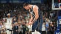 La joie de Luka Doncic après la victoire de Dallas contre Minnesota (116-107), le 26 mai 2024