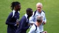 Deschamps avec Camavinga et Mendy