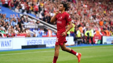 Trent Alexander-Arnold lors de Liverpool-Manchester City en Community Shield, le 30 juillet 2022