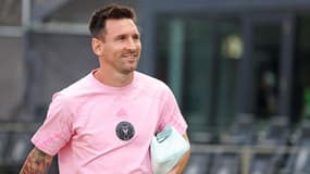 Lionel Messi avant un match de l'Inter Miami, à Fort Lauderdale le 1er juin 2024