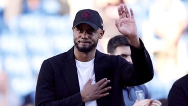 Vincent Kompany après le match Burnley-Nottingham Forest (1-2, Premier League), le 19 mai 2024