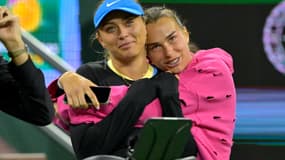 Paula Badosa et Aryna Sabalenka à Indian Wells