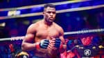 Francis Ngannou lors de son combat face à Ciryl Gane à l'UFC, le 22 janvier 2022