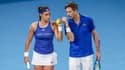 Caroline Garcia avec Édouard Roger-Vasselin, à Sydney le 4 janvier 2024