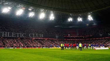 Le stade San Mames lors du math Bilbao-Real Madrid, le 03/02/2022