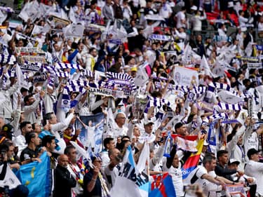 Des supporters du Real Madrid, à Londres le 1er juin 2024