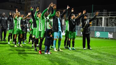 Les joueurs du Red Star face à Goal FC le 27/02/2024