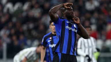 Romelu Lukaku face à la Juventus Turin en avril 2023.