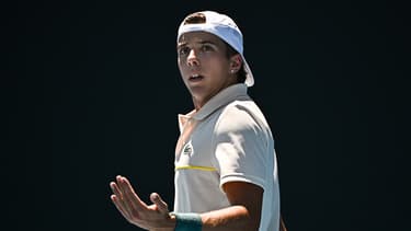 Arthur Cazaux lors de l'Open d'Australie, le 16 janvier 2024