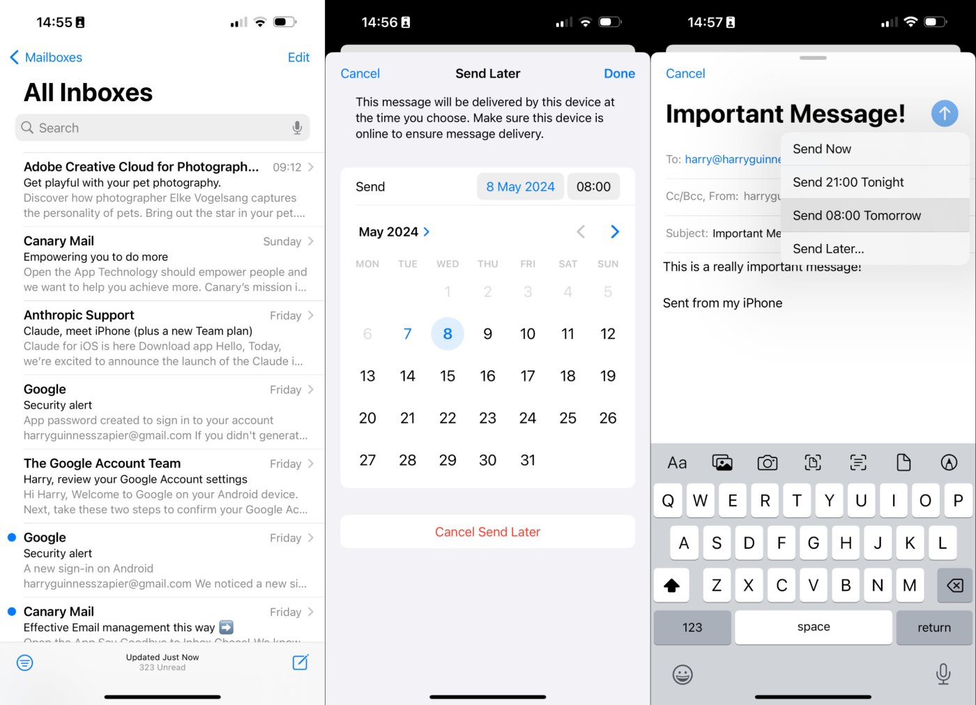 Apple Mail, our pick for the best email app for iPhone