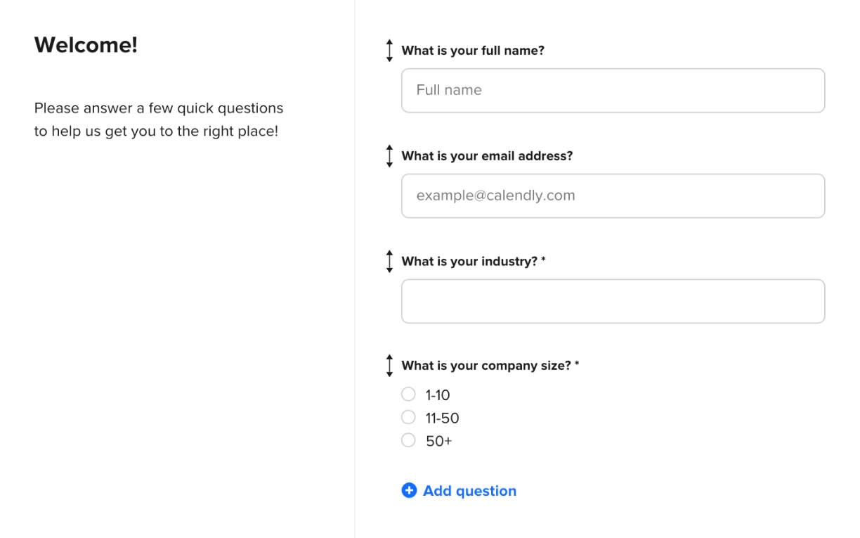 Routing forms in Calendly