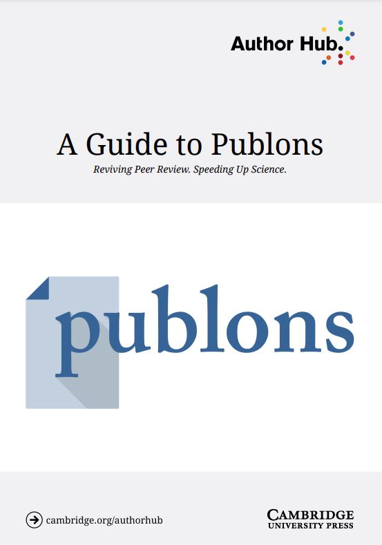 A guide to publons. Reviving peer review. Speeding up science.