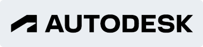 Autodesk logo with gray background