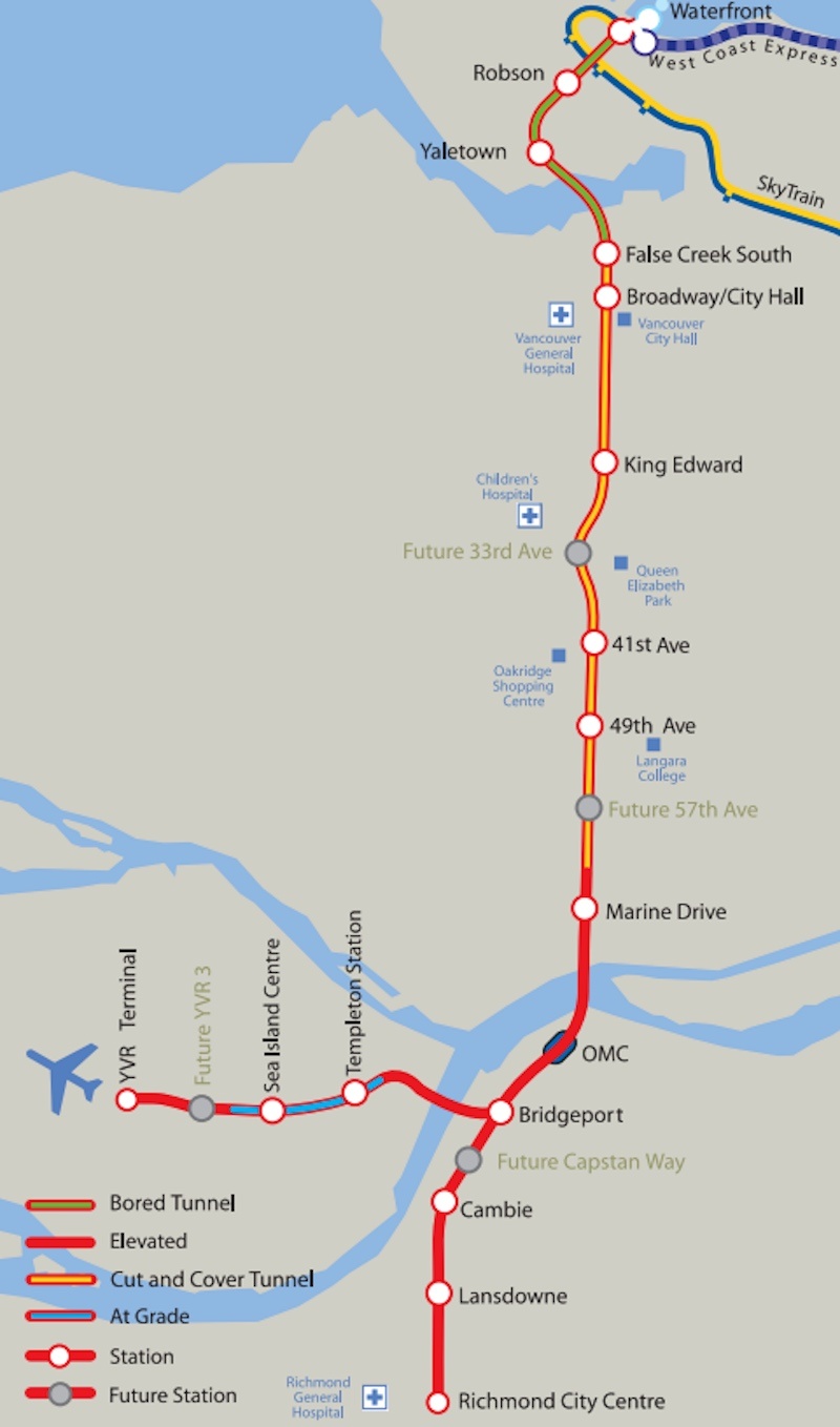 Canada Line future stations