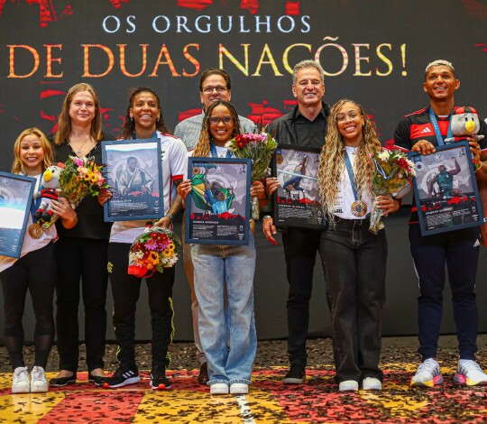 Flamengo realiza evento para homenagear medalhistas olímpicos de Paris-2024