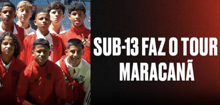 Sub-13 faz o tour Maracanã