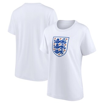 England Essentials Large Crest T-Shirt - White - Womens