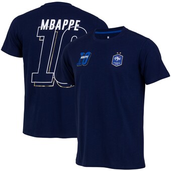 France No 10 MBAPPE T-Shirt - Navy - Kids