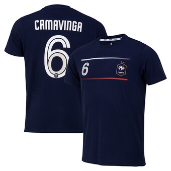 France Player T-Shirt CAMAVINGA No 6  - Navy - Kids