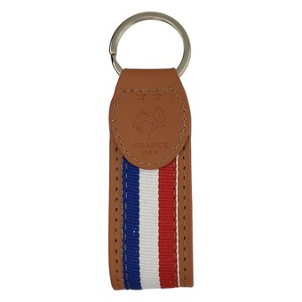 France Stripe Strap keyring - Faux Leather