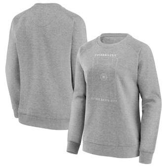 DFB Fussballzeit Graphic Crew Sweatshirt - Sports Grey - Womens