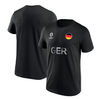 Camiseta gráfica Alemania Bandera de la nación del UEFA Euro 2024 - Negro - Unisexo