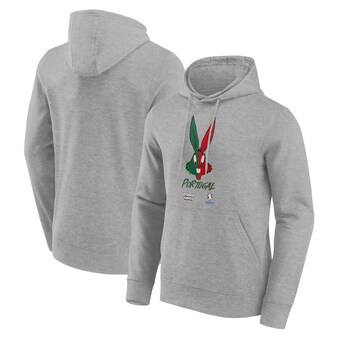 UEFA Portugal Looney Tunes Bugs Bunny Graphic Hoodie - Grey