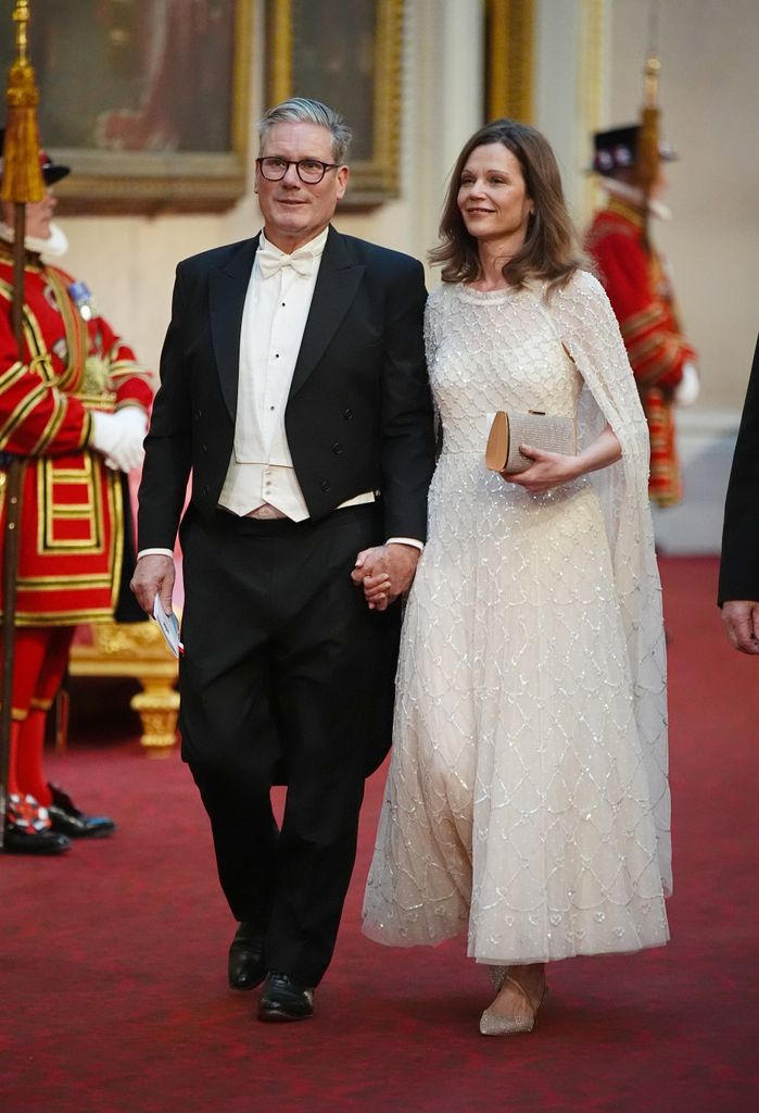  Keir Starmer with his wife Victoria at the State Banquet