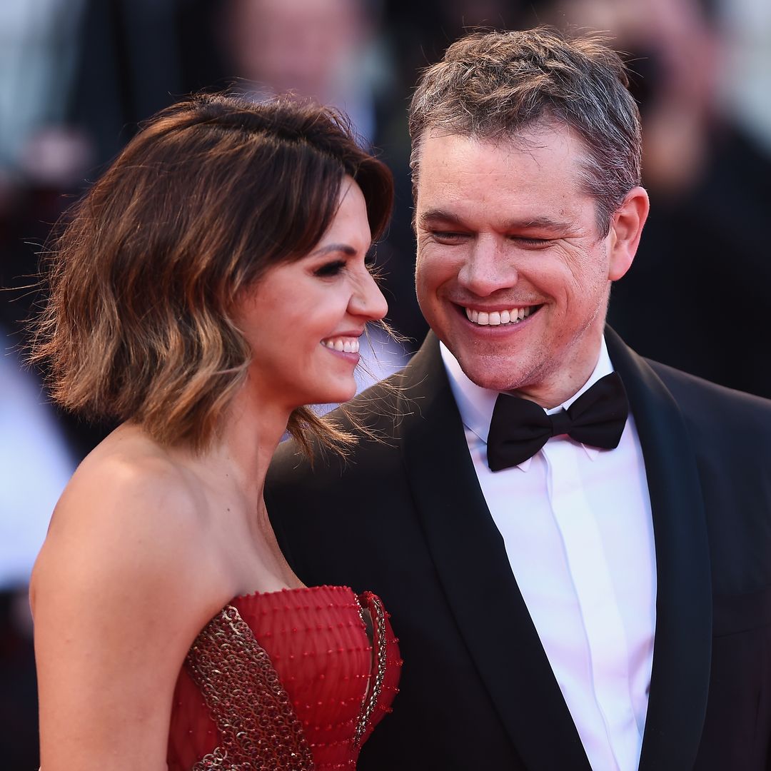 Matt Damon and wife Luciana are the sweetest couple as they put on loved up display on holiday
