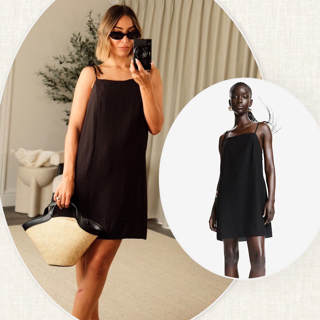 Frankie Bridge's chic summer little black dress is just £18 - and it's so flattering